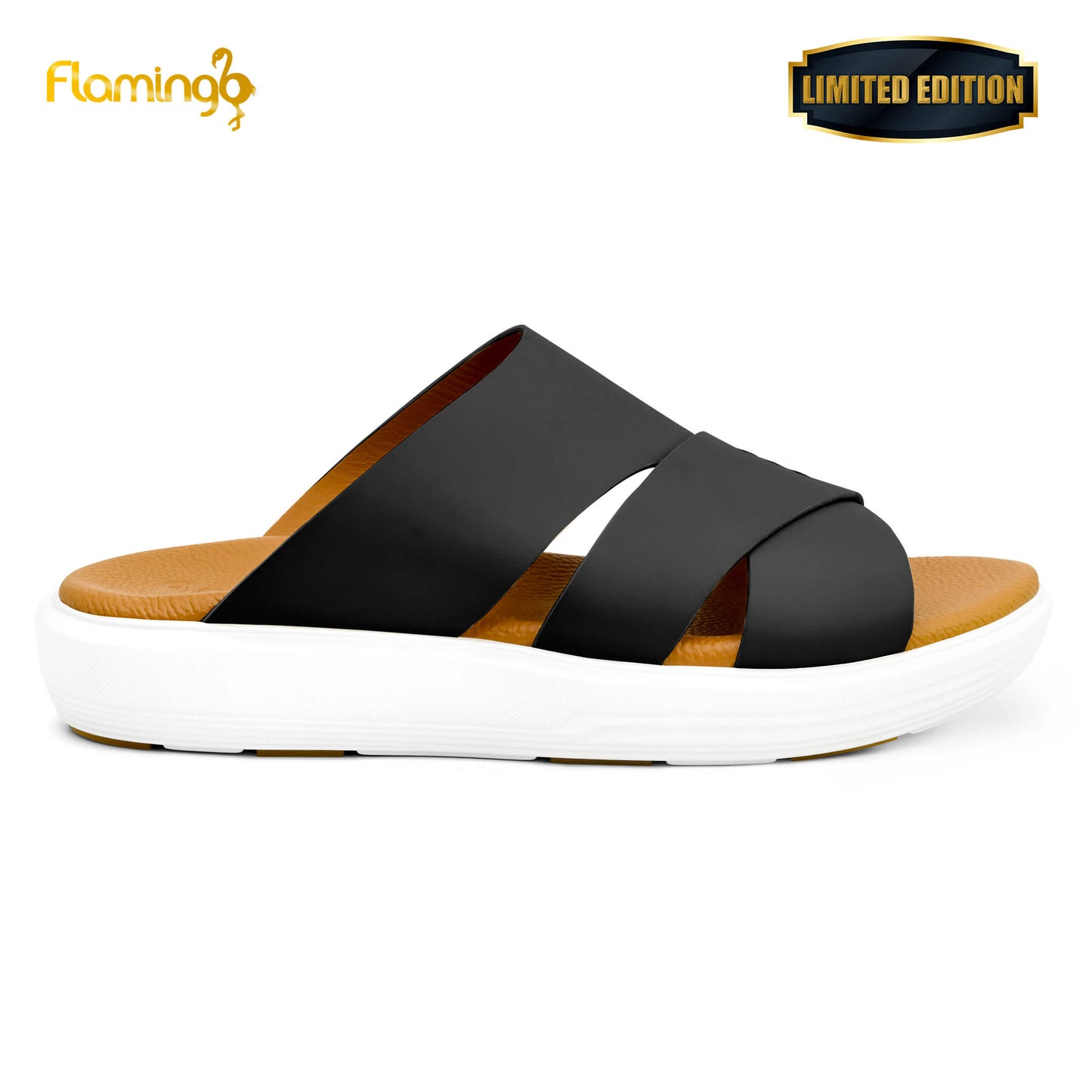 Flamingo Premium[FG106]7001 Black Gents Arabic Sandal