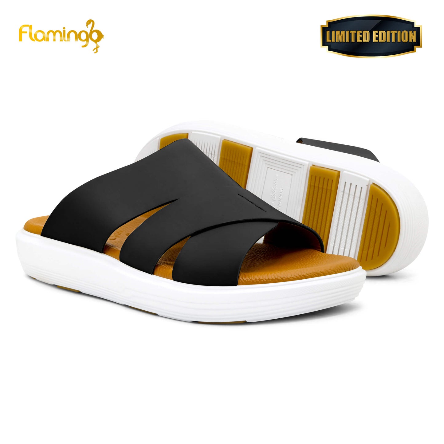 Flamingo Premium[FG106]7001 Black Gents Arabic Sandal