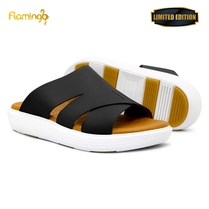 Flamingo Premium[FG106]7001 Black Gents Arabic Sandal