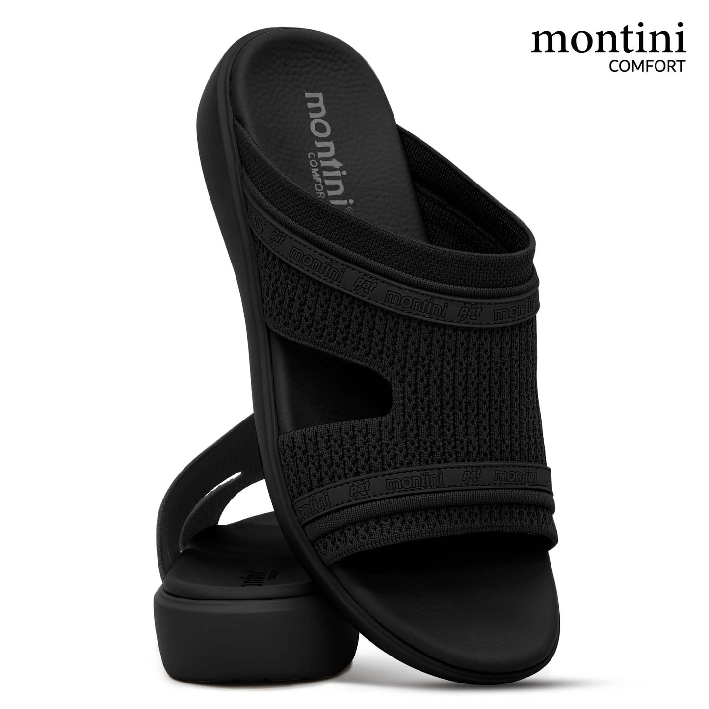 Montini M127(C69) Black Gents Arabic Sandal