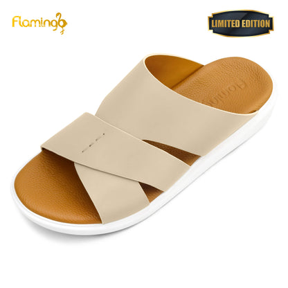 Flamingo Premium[FG105]7001 Beige Gents Arabic Sandal
