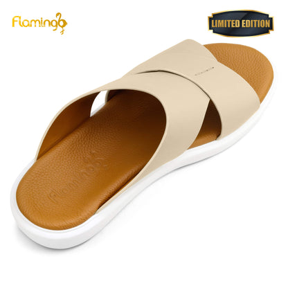 Flamingo Premium[FG105]7001 Beige Gents Arabic Sandal