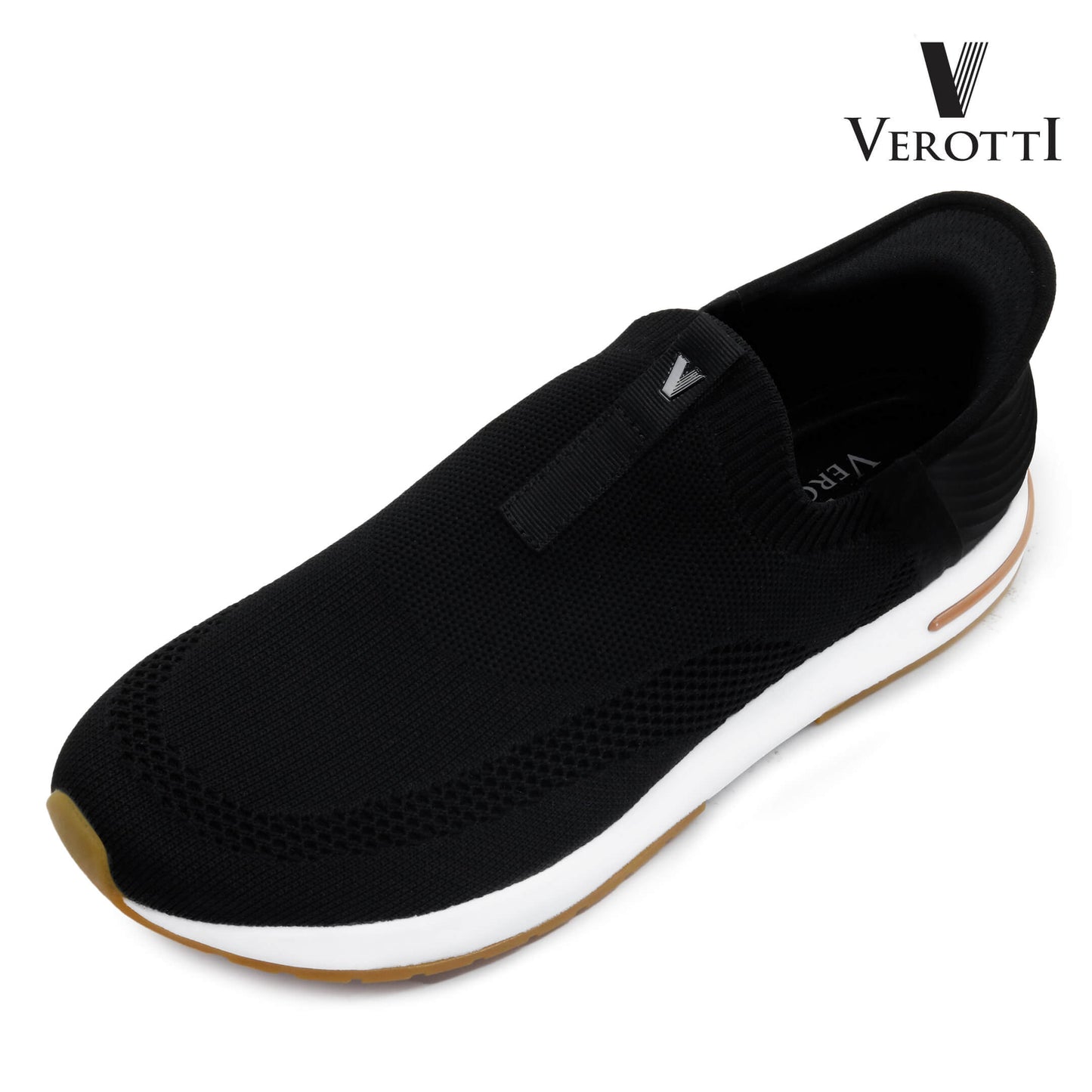 Verotti[X364]920 Black Gents SLIP-INS Shoes