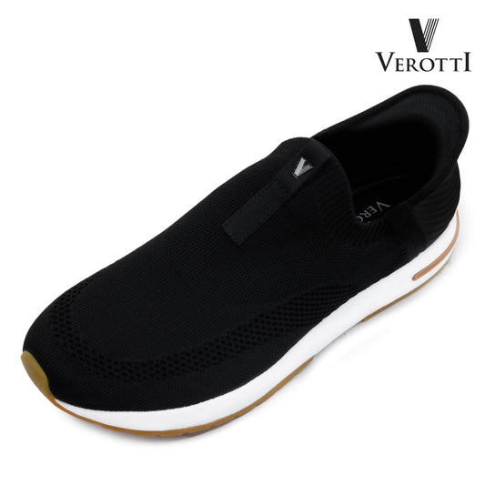 Verotti[X364]920 Black Gents SLIP-INS Shoes