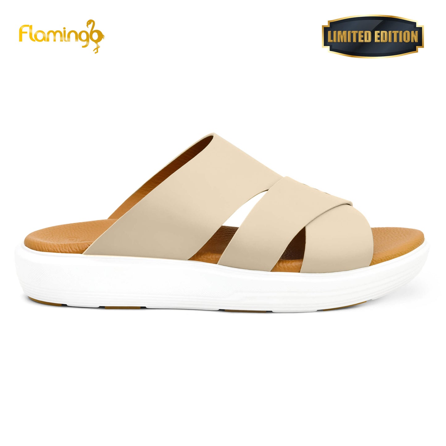 Flamingo Premium[FG105]7001 Beige Gents Arabic Sandal