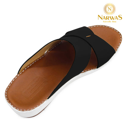 Narwas 453 [NG140] Black Arabic Gents Sandal