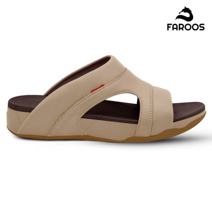 Faroos[F369]M133 Stone Gents Arabic Sandal