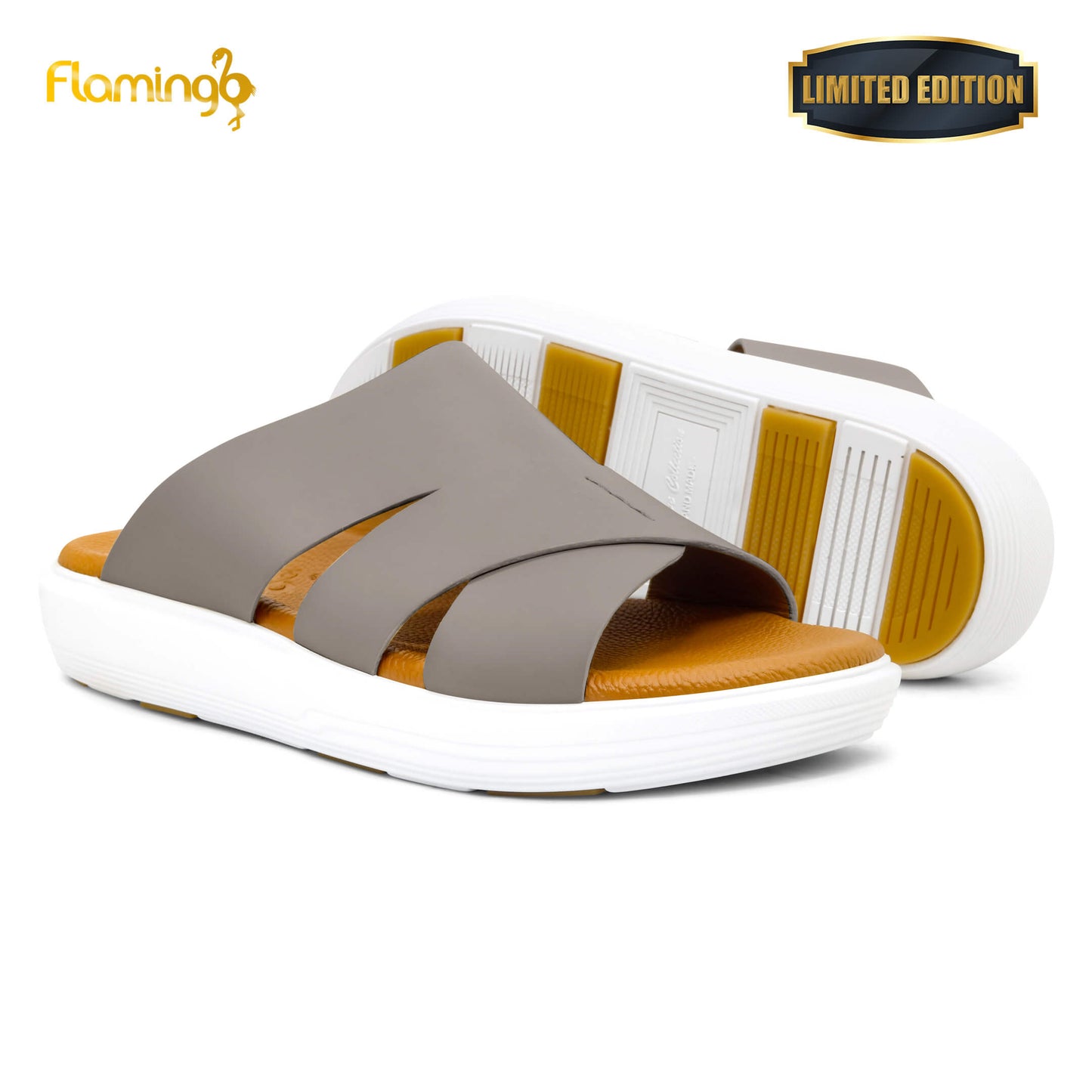 Flamingo Premium[FG107]7001 Stone Gents Arabic Sandal
