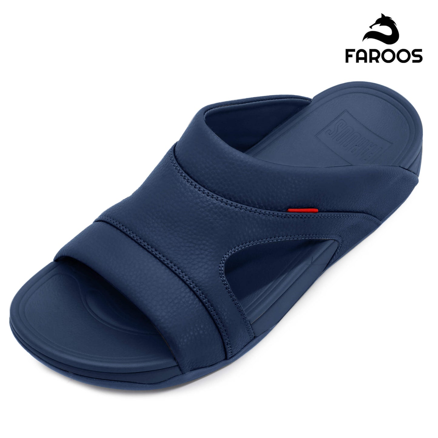 Faroos[F424]M137 Navy Gents Arabic Sandal