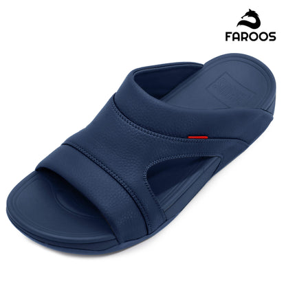 Faroos[F424]M137 Navy Gents Arabic Sandal