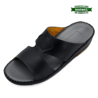 Narwas 1000[NG106] Black Gray Gents Arabic Sandal