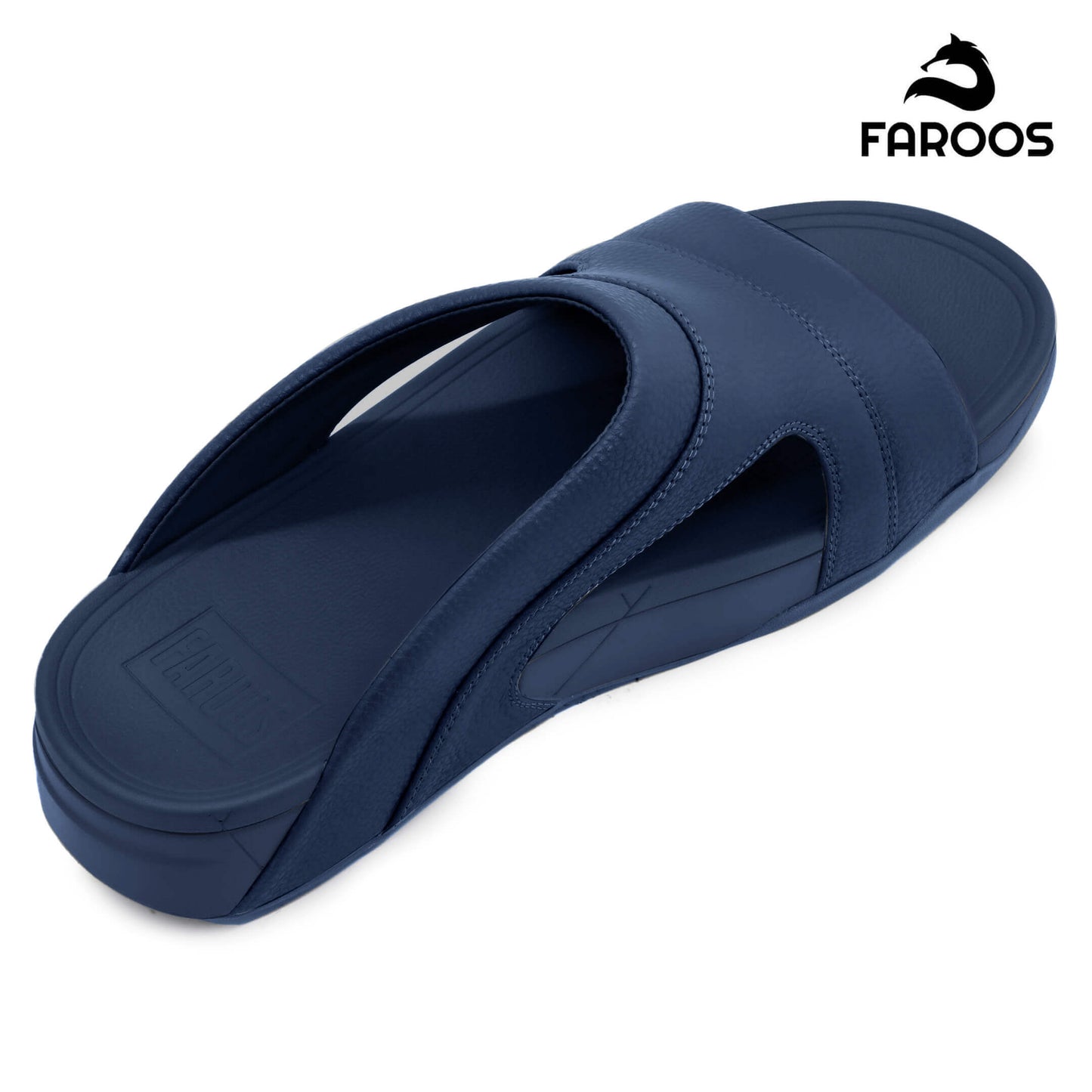 Faroos[F424]M137 Navy Gents Arabic Sandal