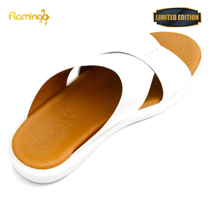 Flamingo Premium[FG108]7001 White Gents Arabic Sandal