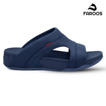 Faroos[F424]M137 Navy Gents Arabic Sandal