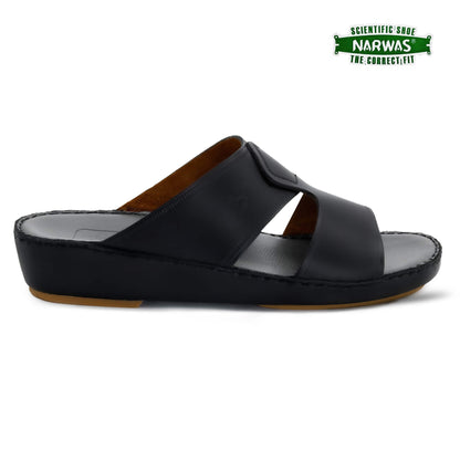 Narwas 1000[NG106] Black Gray Gents Arabic Sandal