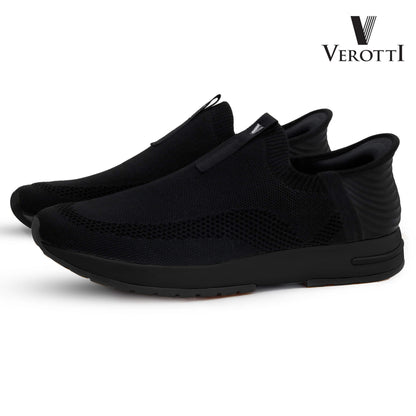 Verotti[X413]920 Black Gents SLIP-INS Shoes