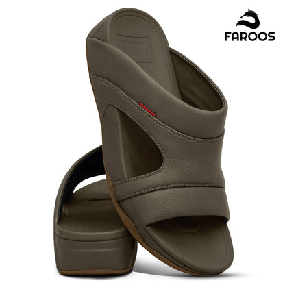 Faroos[F425]M137 Truffle Gents Arabic Sandal