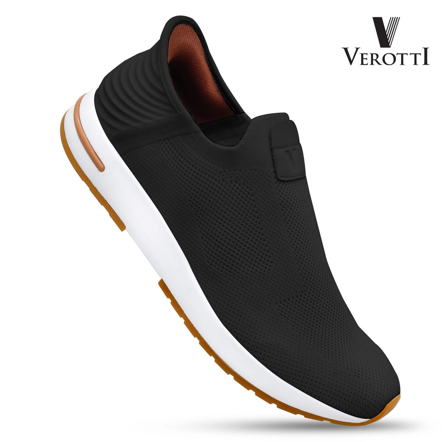Verotti[X411]930 Black Tan Gents SLIP-INS Shoes