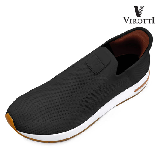Verotti[X411]930 Black Tan Gents SLIP-INS Shoes