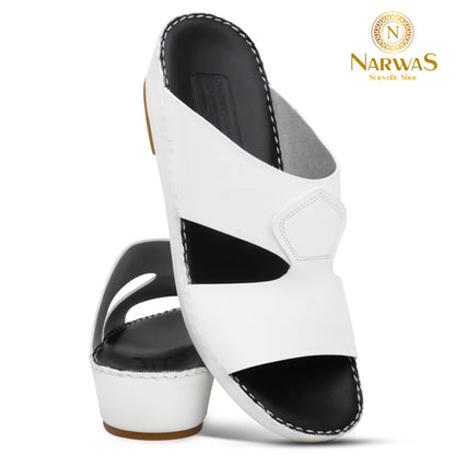 Narwas 1000 [NG124] White Black Gents Sandal