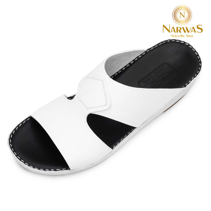 Narwas 1000 [NG124] White Black Gents Sandal
