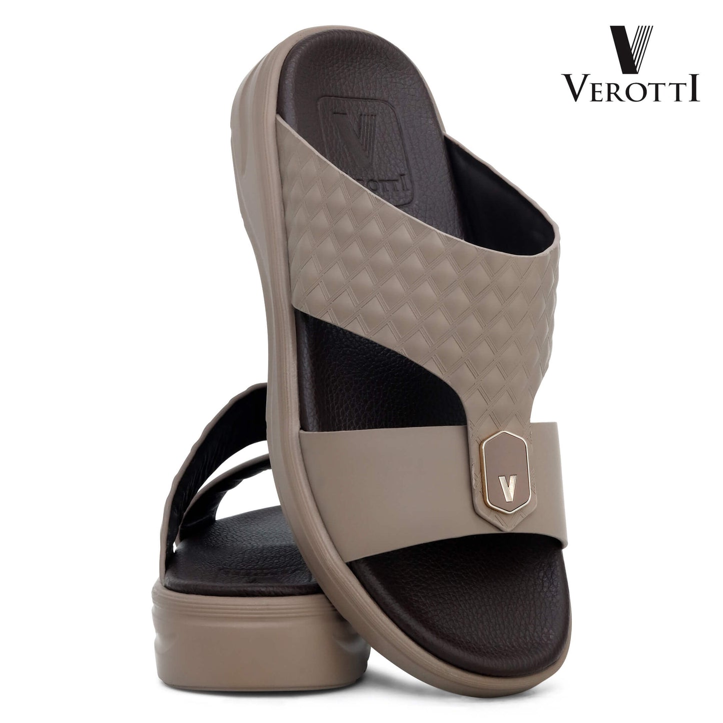 Verotti[X439]VTGE-01 Truffle Gents Arabic Sandal