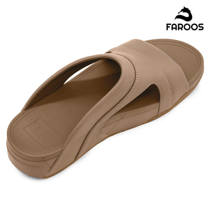 Faroos[F486]M153 Stone Gents Arabic Sandal