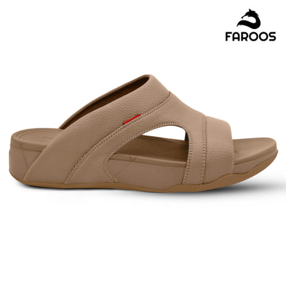 Faroos[F486]M153 Stone Gents Arabic Sandal