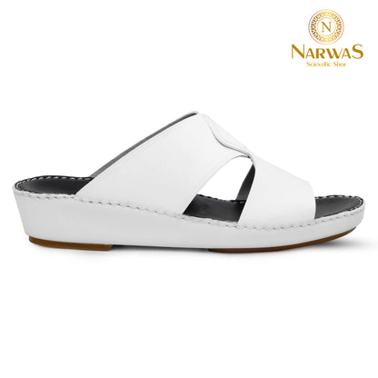 Narwas 1000 [NG124] White Black Gents Sandal