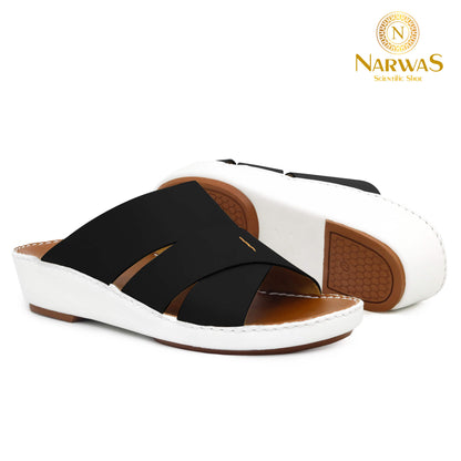 Narwas 453 [NG140] Black Arabic Gents Sandal