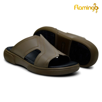 Flamingo [FG80]P0542 Olive Gents Arabic Sandal