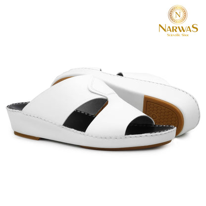 Narwas 1000 [NG124] White Black Gents Sandal