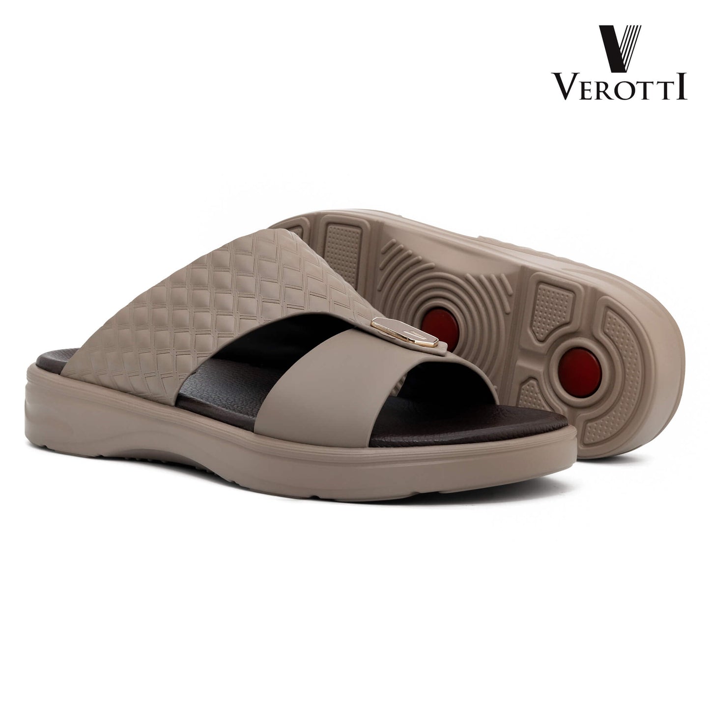 Verotti[X439]VTGE-01 Truffle Gents Arabic Sandal
