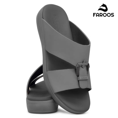Faroos[F507]M119 Gray Gents Arabic Sandal