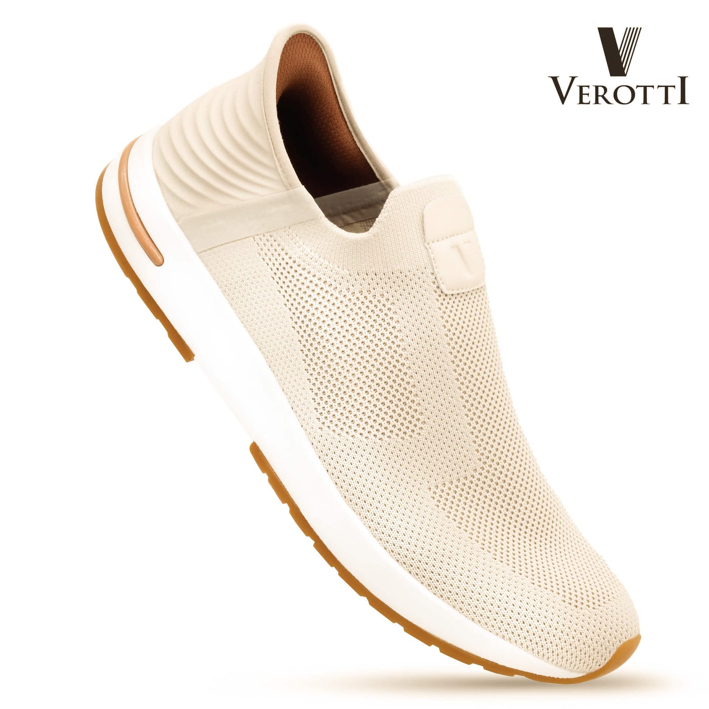 Verotti[X412]930 Dark Beige Gents SLIP-INS Shoes