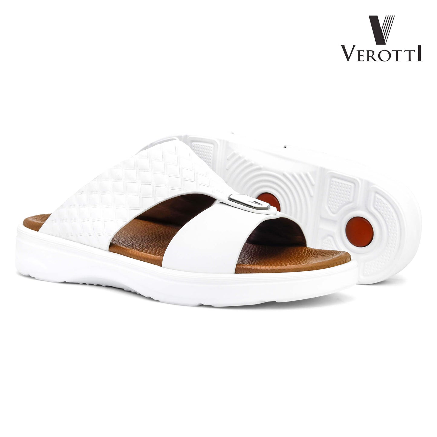 Verotti[X440]VTGE-01 White Gents Arabic Sandal