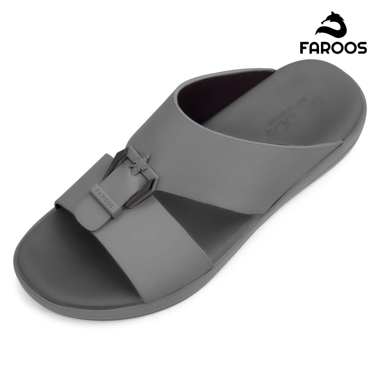 Faroos[F507]M119 Gray Gents Arabic Sandal