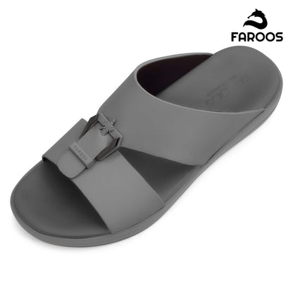 Faroos[F507]M119 Gray Gents Arabic Sandal