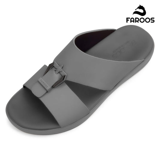 Faroos[F507]M119 Gray Gents Arabic Sandal