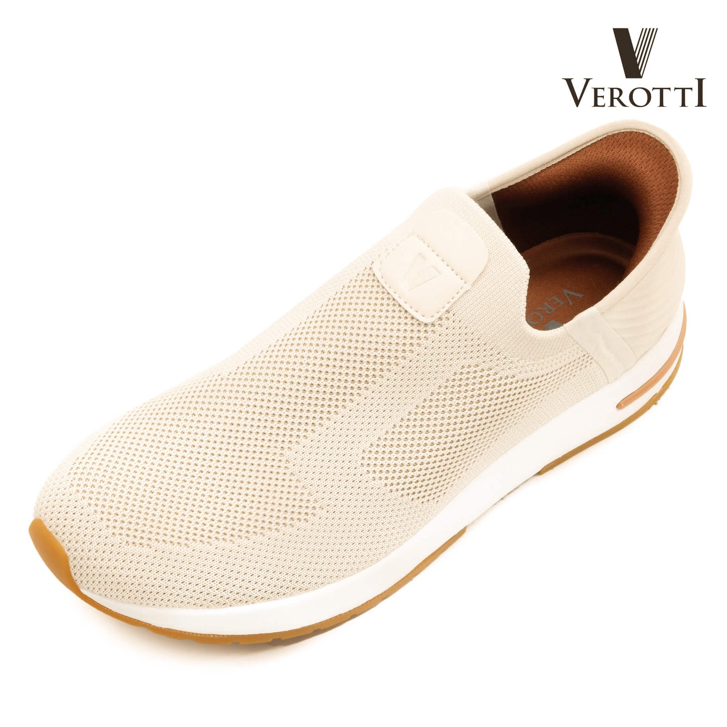 Verotti[X412]930 Dark Beige Gents SLIP-INS Shoes