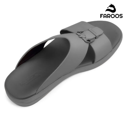 Faroos[F507]M119 Gray Gents Arabic Sandal