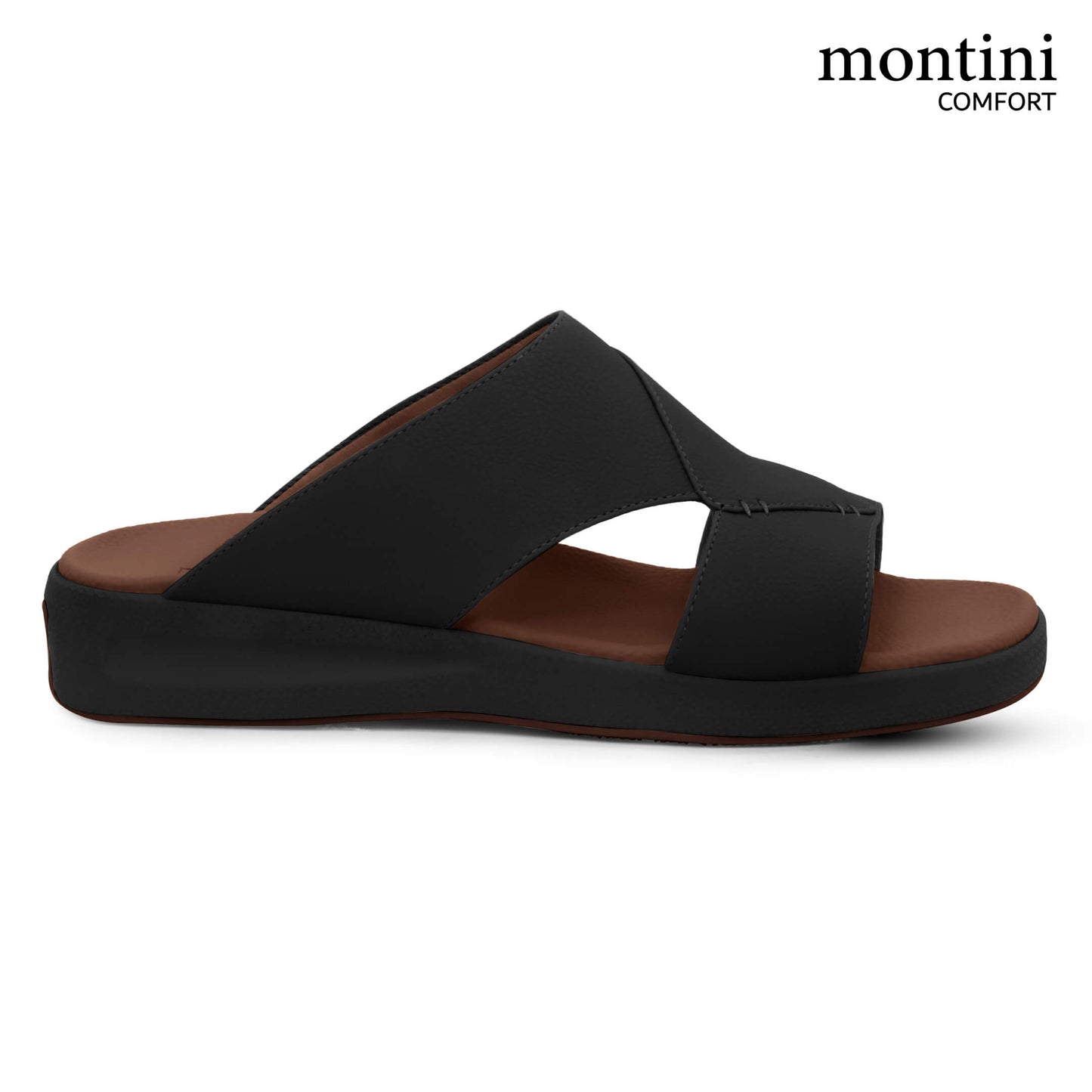 Montini M014(C95) Black Tan Gents Arabic Sandal