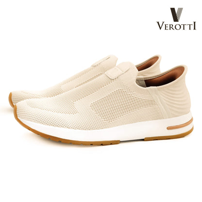 Verotti[X412]930 Dark Beige Gents SLIP-INS Shoes