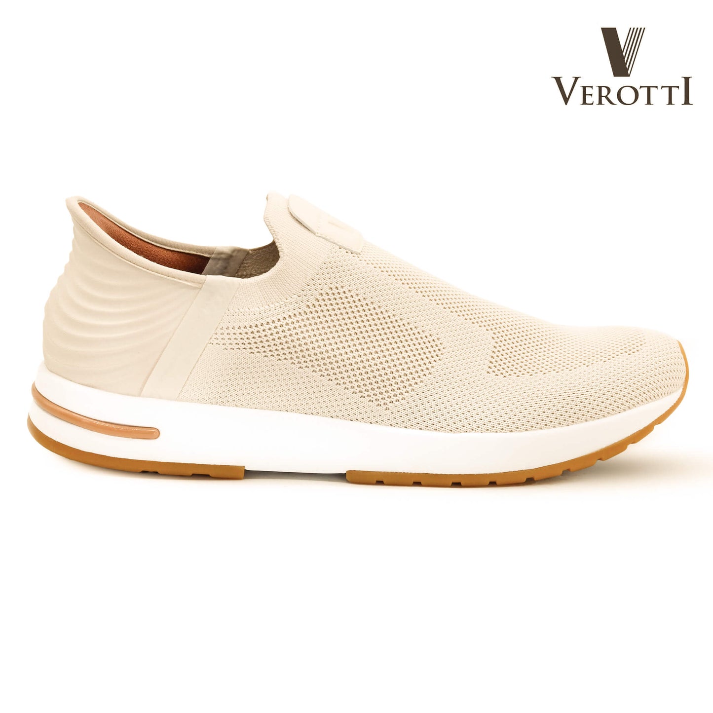 Verotti[X412]930 Dark Beige Gents SLIP-INS Shoes