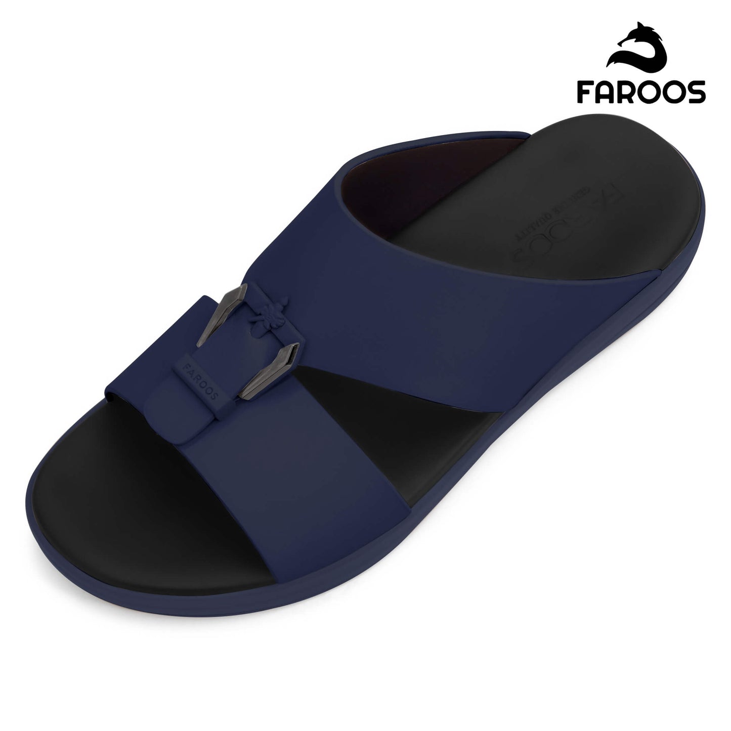 Faroos[F508]M119 Navy Gents Arabic Sandal