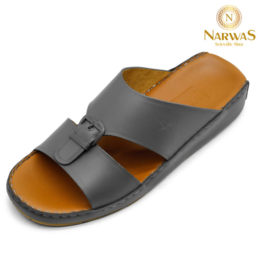 Narwas 320[NG99] Gray Gents Arabic Sandal