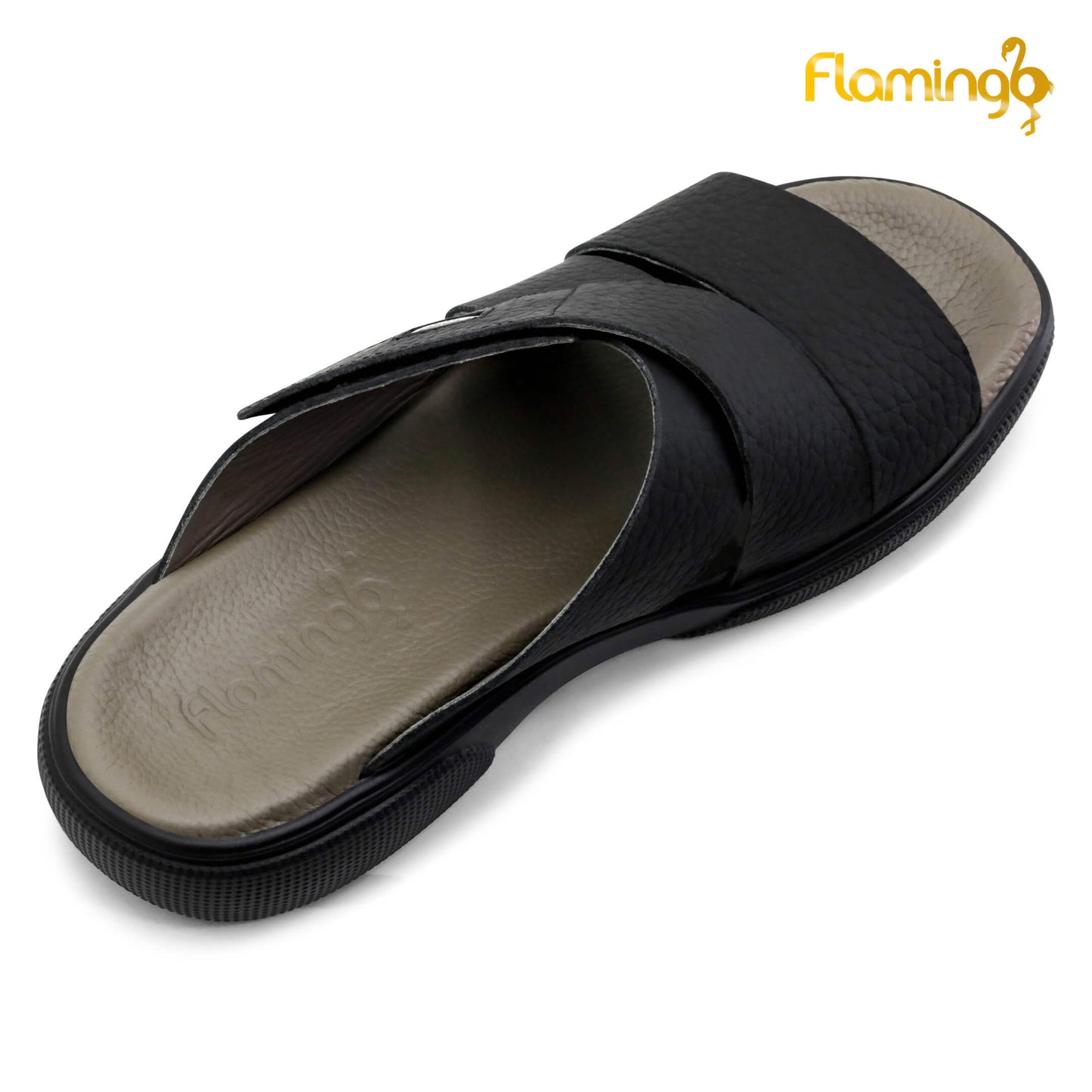 Flamingo[FG89]P0541 Black Gents Arabic Sandal
