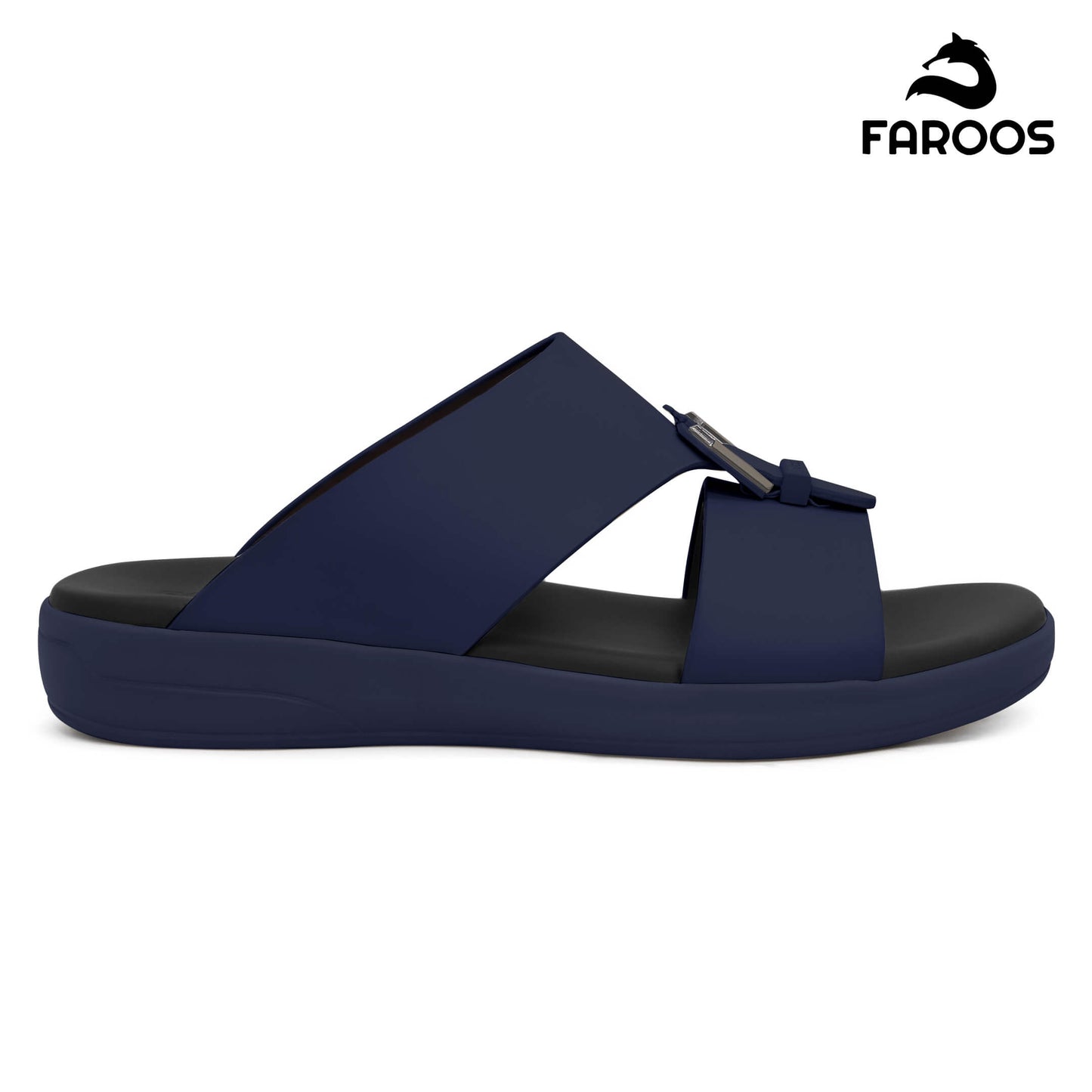 Faroos[F508]M119 Navy Gents Arabic Sandal
