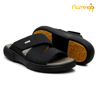 Flamingo[FG89]P0541 Black Gents Arabic Sandal