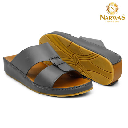 Narwas 320[NG99] Gray Gents Arabic Sandal